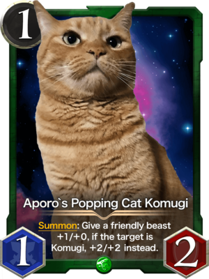 crypto_spells card Aporo`s Popping cat Komugi 135557667
