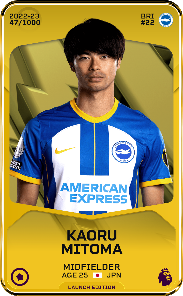 sorare card Kaoru Mitoma 2022-23 • Limited 47/1000