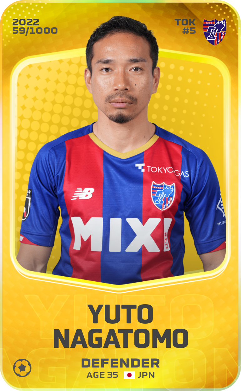 sorare card Yuto Nagatomo 2022-23 • Limited 59/1000