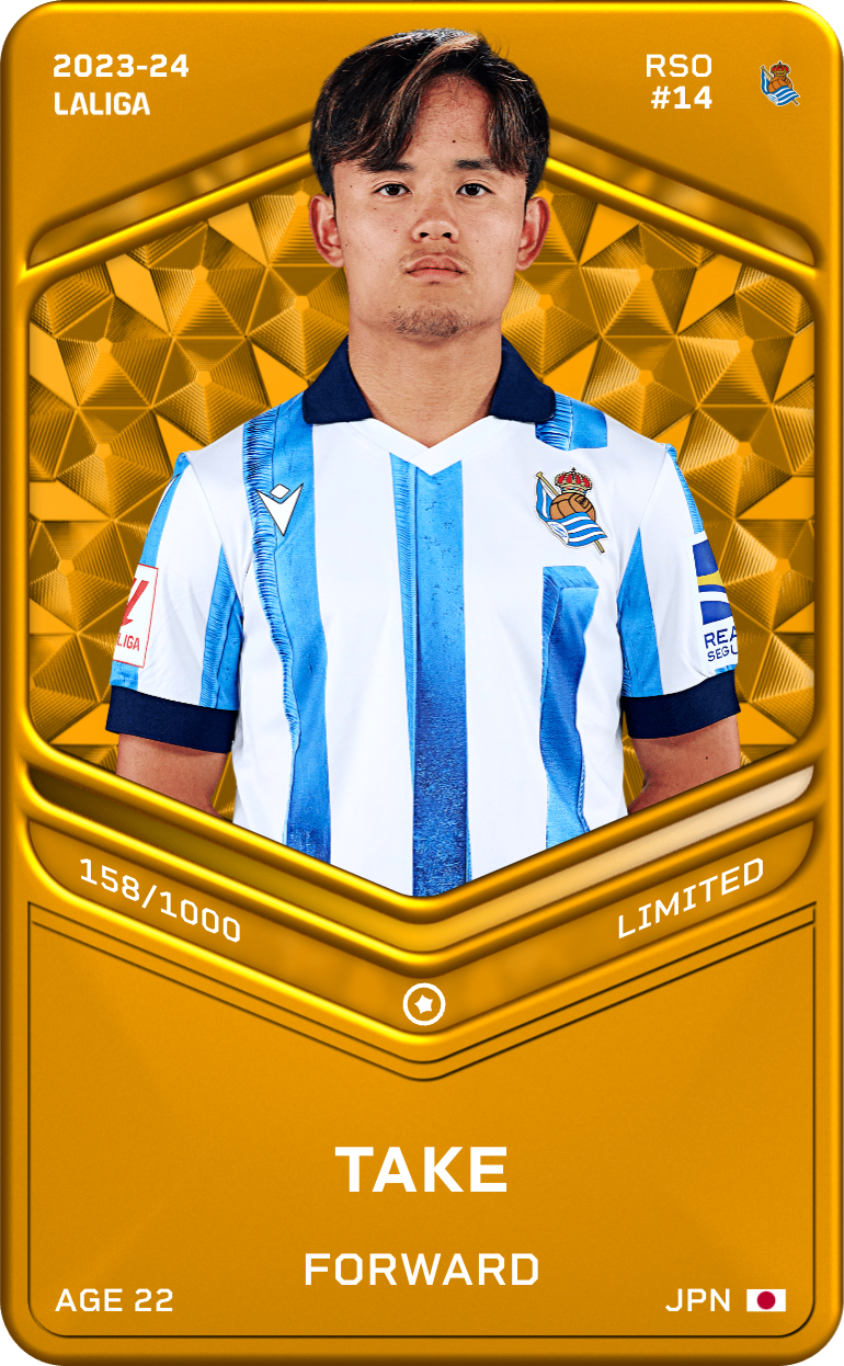 sorare card Take 2023-24 • Limited 158/1000