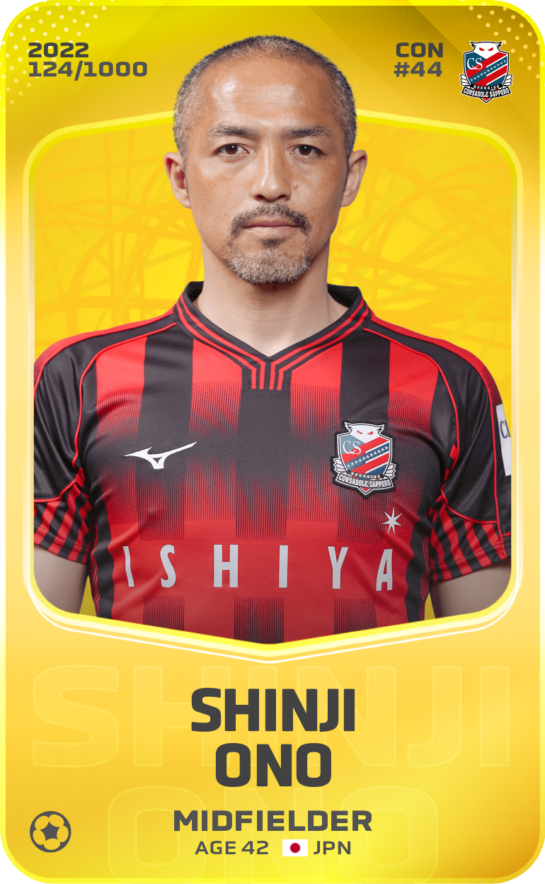sorare card Shinji Ono 2022-23 • Limited 124/1000