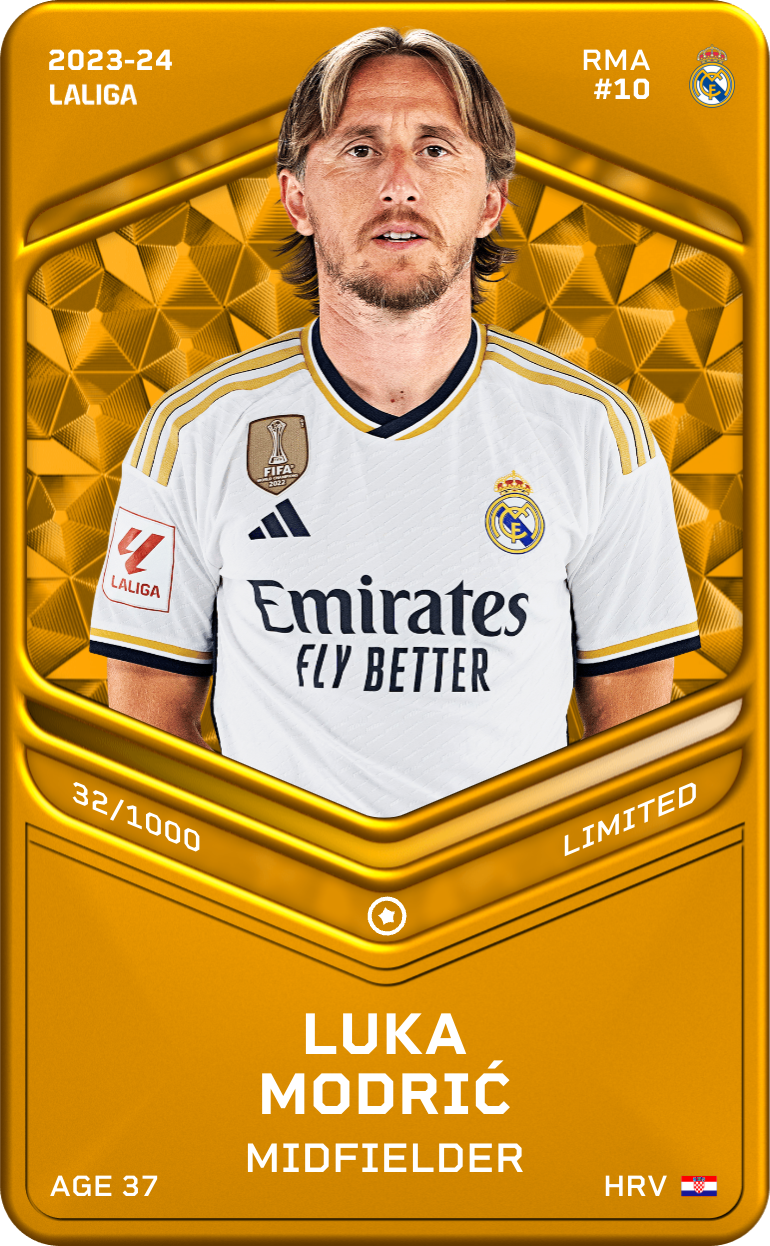 sorare card Luka Modrić 2023-24 • Limited 32/1000